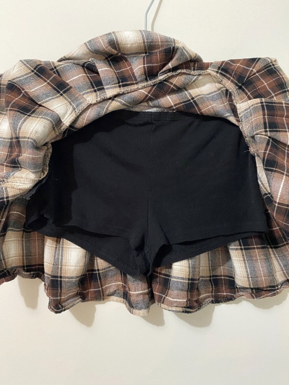 Y2K Style Micro Mini Skirt Plaid Preppy Fall Academia 90s Coquette Tartan Grunge - Picture 5 of 9